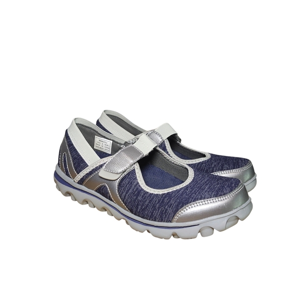 Propet Onalee Blue/ Silver Propet Stylish Mary Jane Shoes Size 6 - Picture 2 of 10